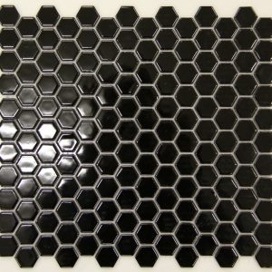 gloss black hexagon 23x23