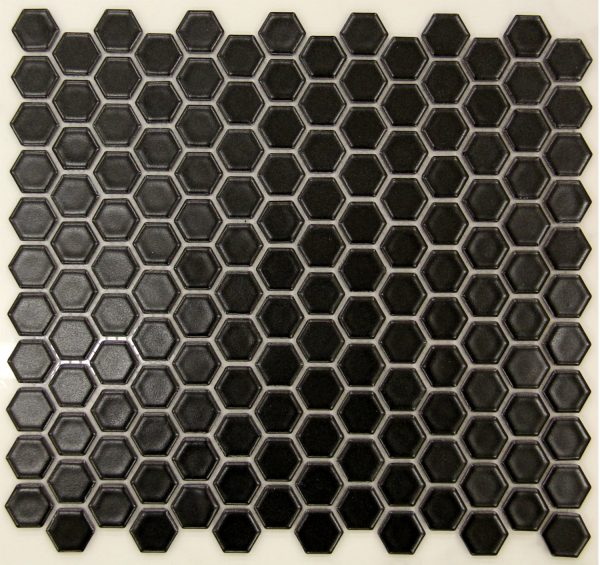 matt black hexagon