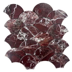 rossa levanto shell marble mosaic